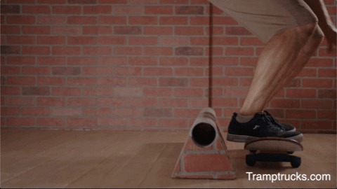 Load video: Tramptrucks trampoline skateboarding system