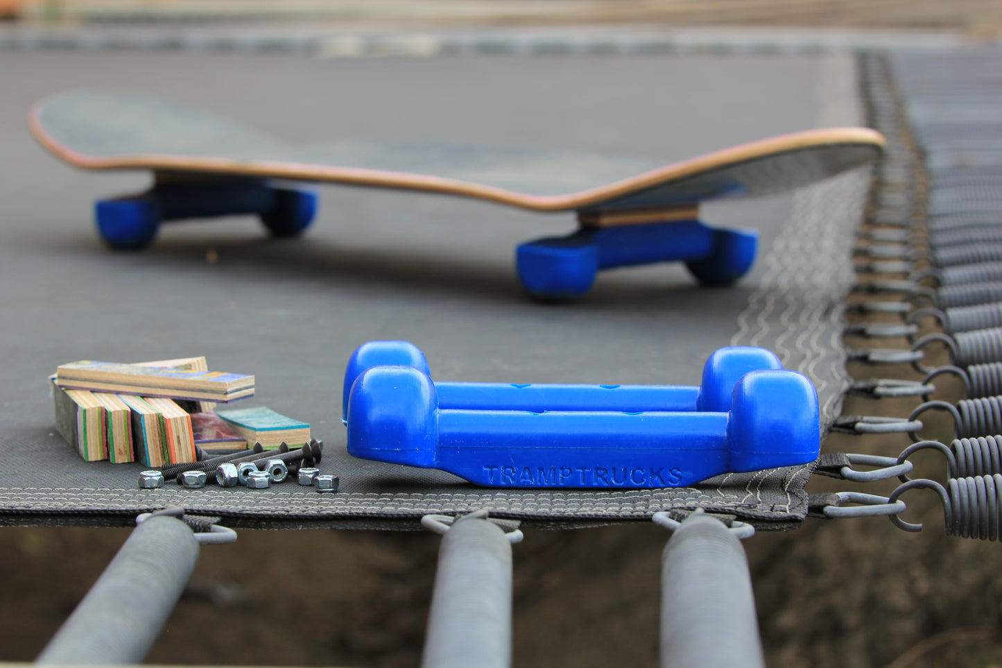 Blue Tramptrucks Skateboard Practice Trucks