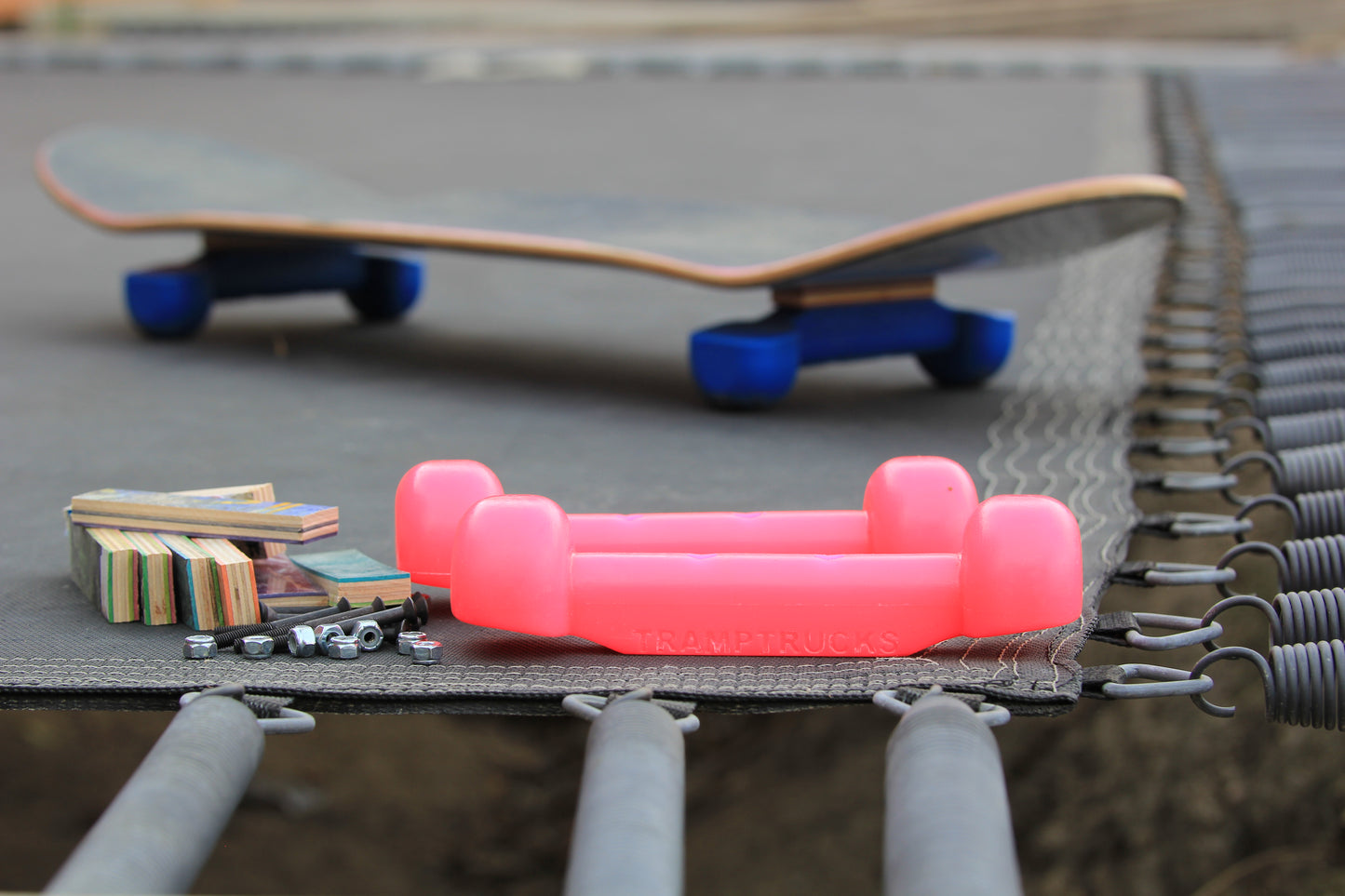 Pink Tramptrucks Skateboard Practice Trucks