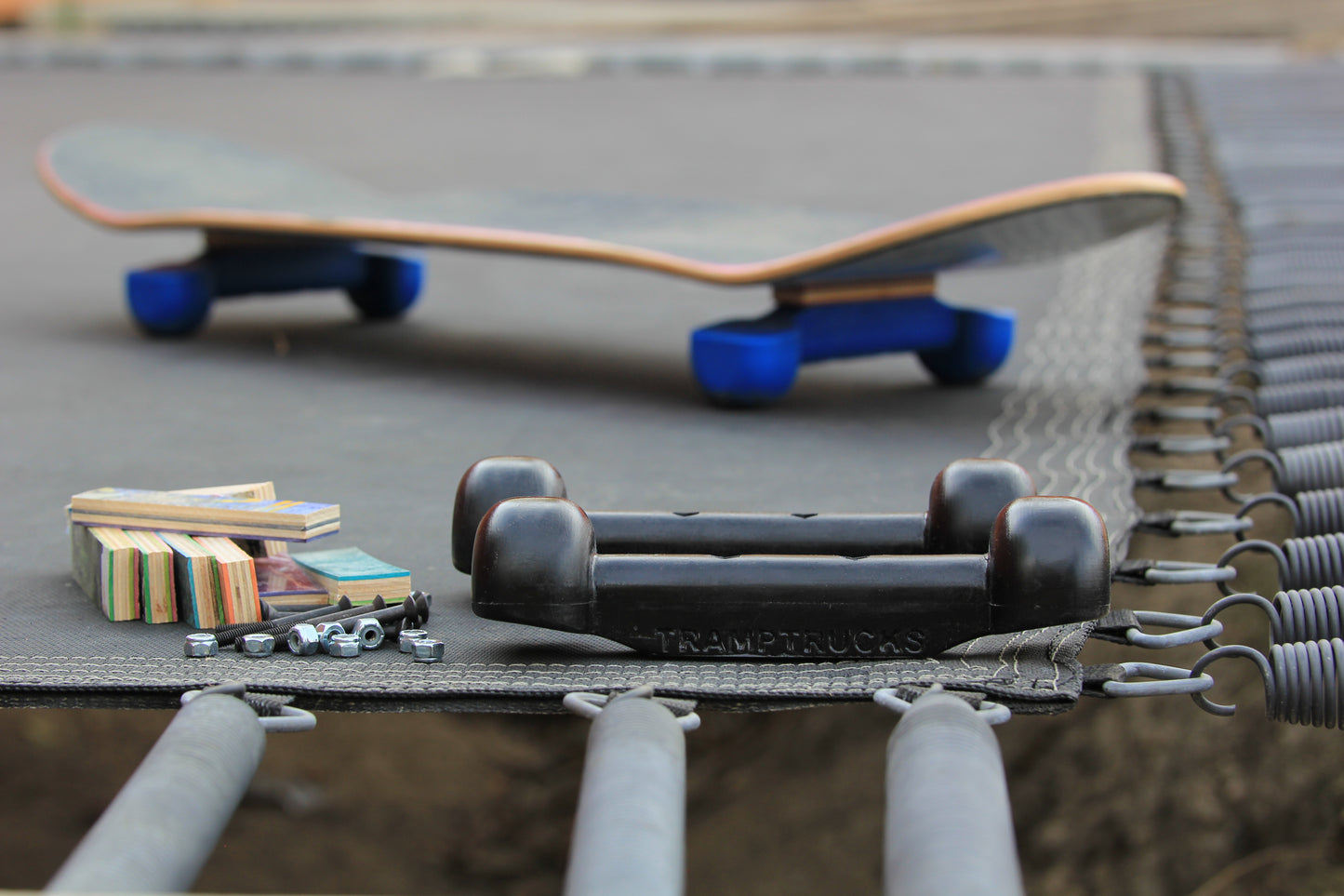 Black Tramptrucks Skateboard Practice Trucks